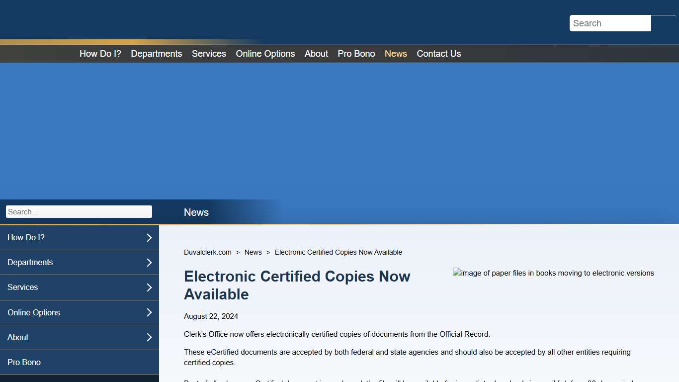 Duvalclerk.gov - News